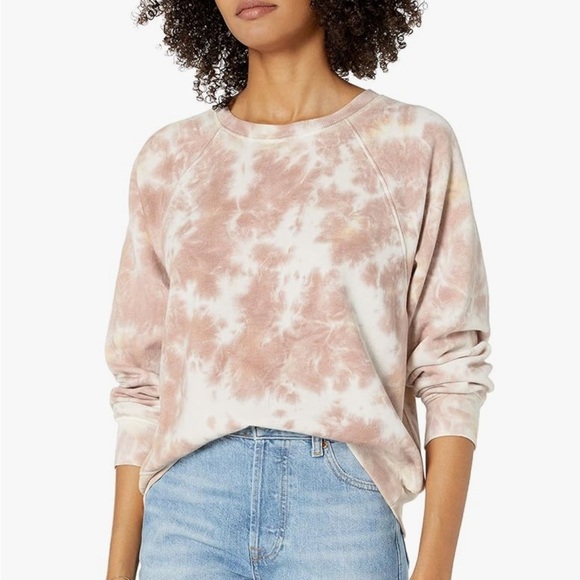 The Drop Women's Caroline Raglan Long-Sleeve Fleece Sweatshirt NWT Size XXS - Picture 1 of 11